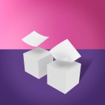 Dischete / servetele de unghii, fara scame, Staleks, 400 buc albe, art WS-400